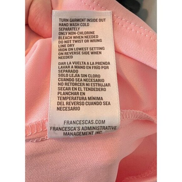 NWT Francesca's Pink Lindsey Strapless Heart Button Mini Dress - M - Picture 10 of 10